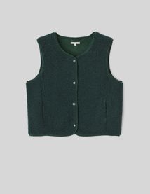 Gilet sherpa sans manches