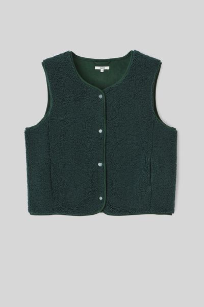 Gilet sherpa sans manches