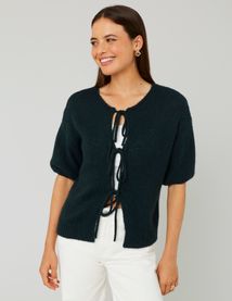 Pull manches courtes à nouer