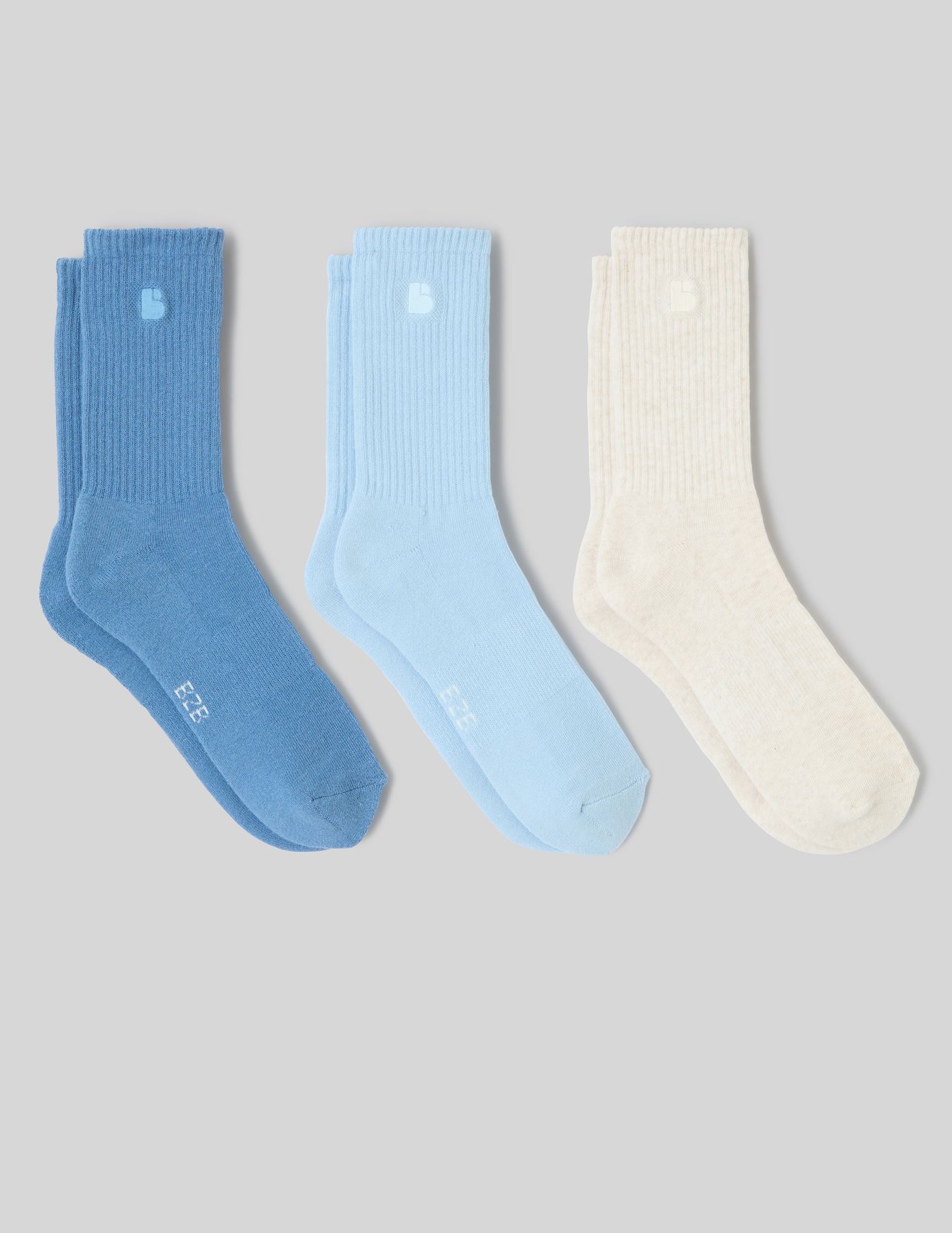 Lot de 3 paires de chaussettes brodées