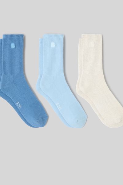 Lot de 3 paires de chaussettes brodées