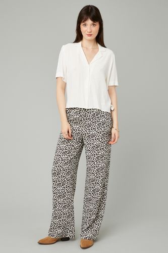 Pantalon fluide droit imprimé