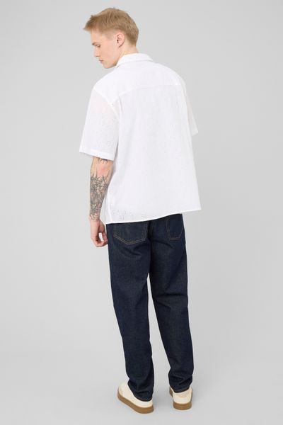 Chemise manches courtes ajour&eacute;e