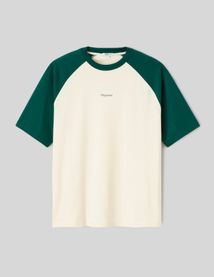 T-shirt manches contrast&eacute;es
