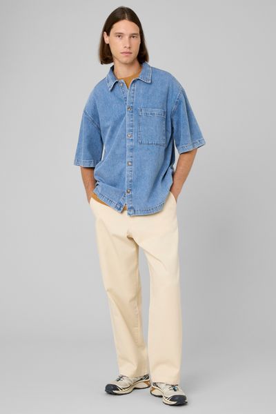 Chemise en jean manches courtes