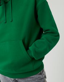 Sweat col capuche uni