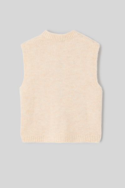 Gilet sans manches &agrave; noeuds