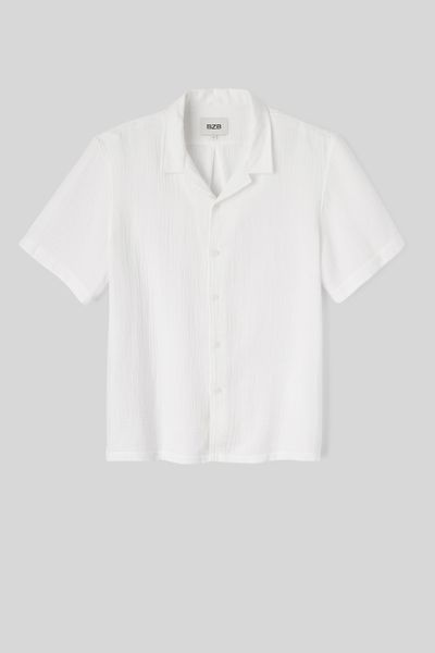 Chemise manches courtes gaze de coton
