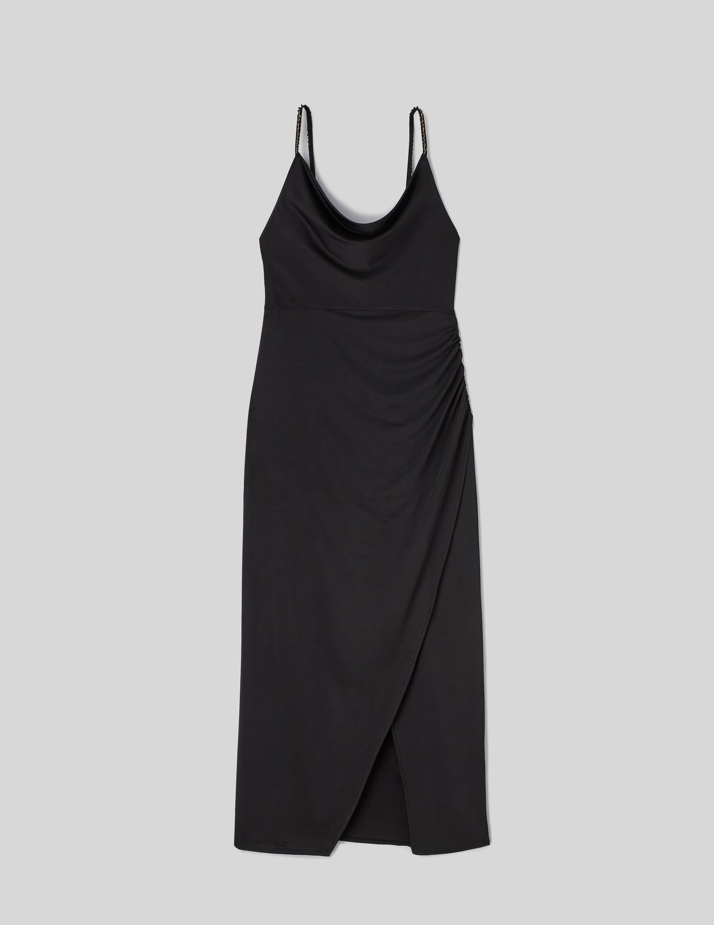 Robe longue col bénitier