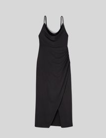 Robe longue col bénitier