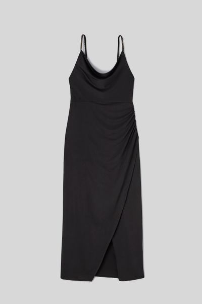 Robe longue col bénitier