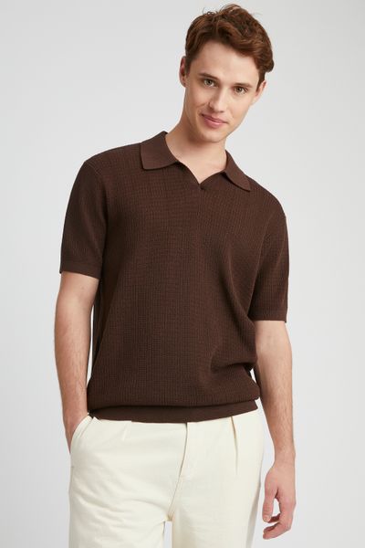 Polo maille ajourée