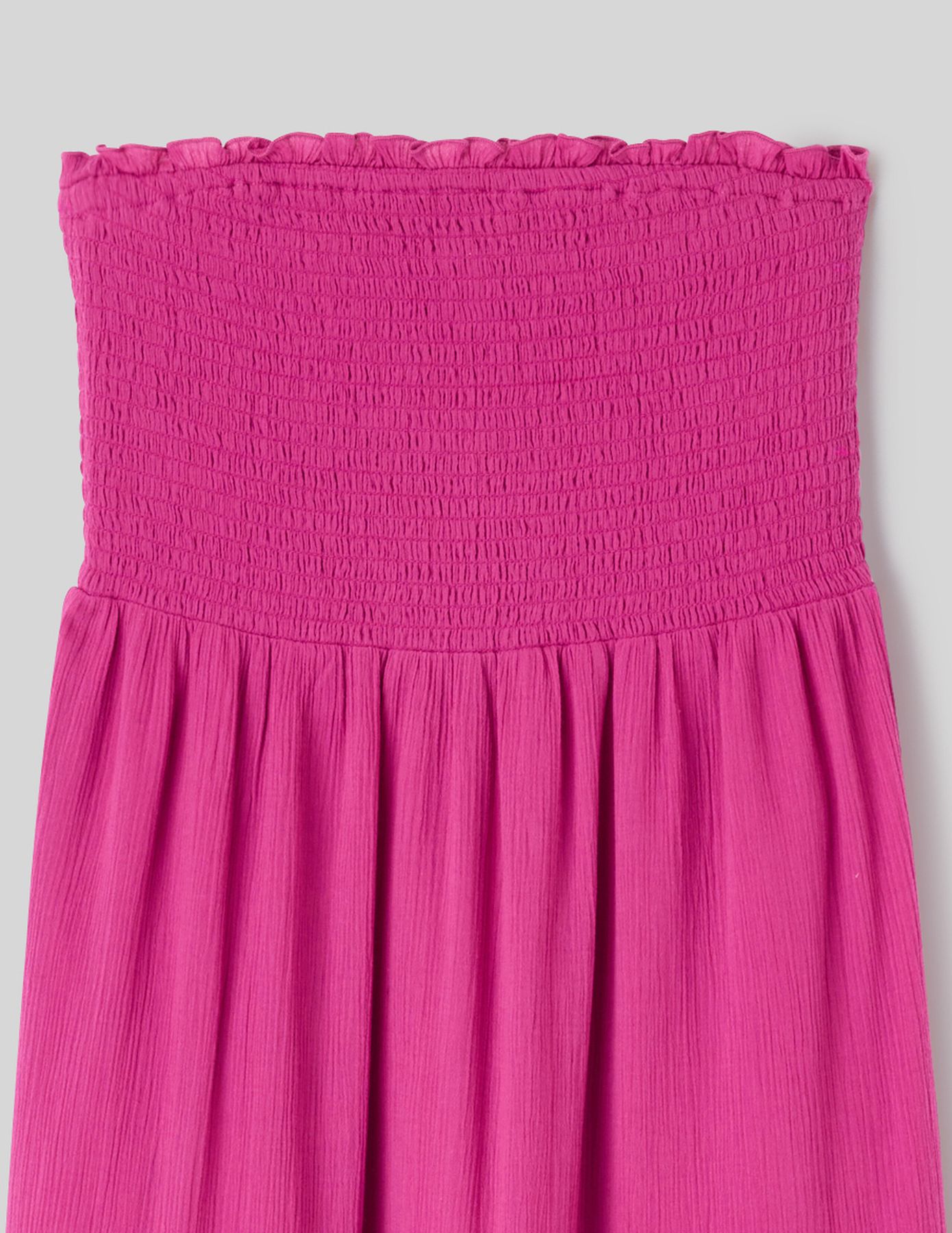 Robe longue smock&eacute;e