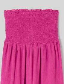 Robe longue smock&eacute;e