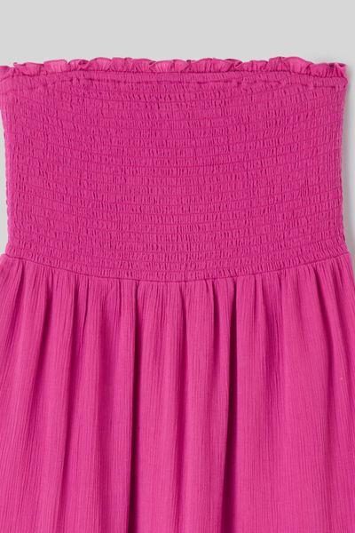 Robe longue smock&eacute;e