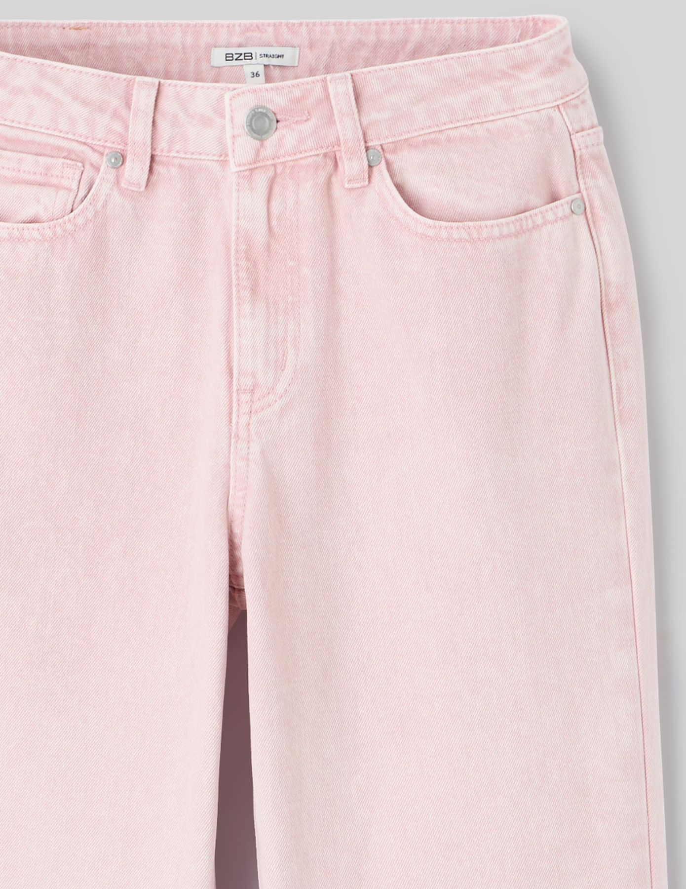 Jean wide leg denim rose