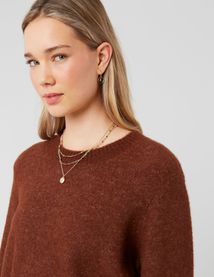 Pull col rond premium
