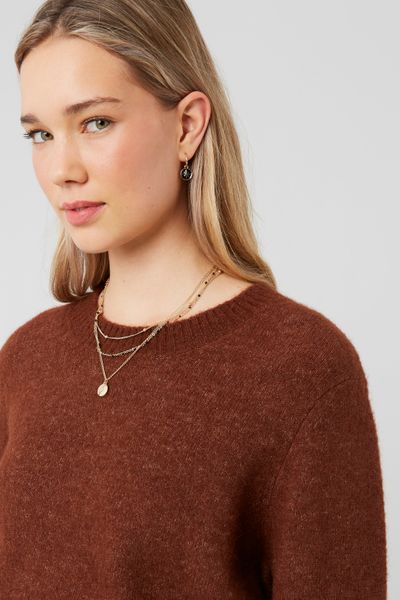 Pull col rond premium