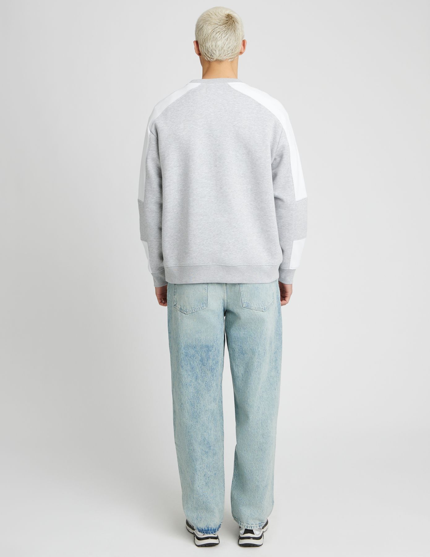 Sweat col rond colorblock