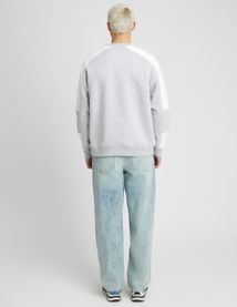 Sweat col rond colorblock