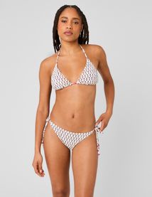 Haut de maillot de bain smock&eacute;