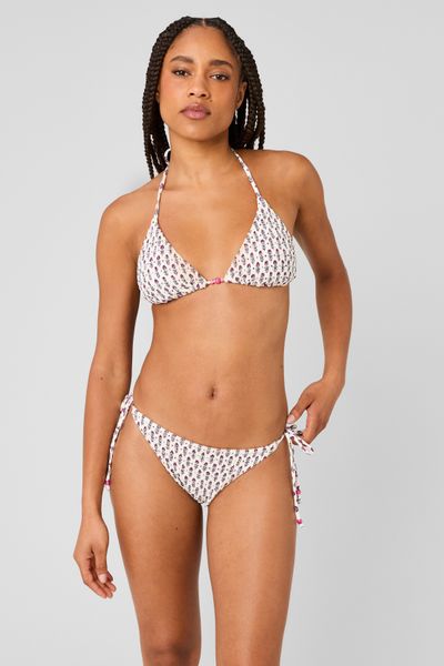 Haut de maillot de bain smock&eacute;