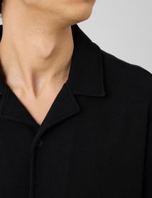 Chemise waffle manches courtes