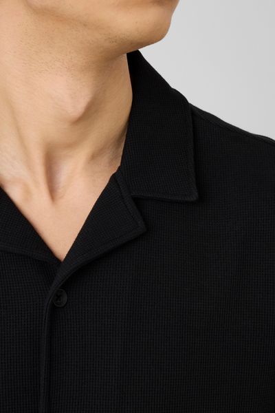 Chemise waffle manches courtes