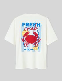 T-shirt imprim&eacute; devant/dos