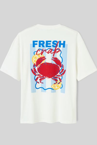 T-shirt imprim&eacute; devant/dos