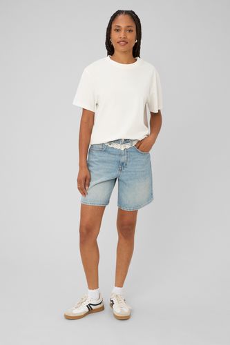 Short en jean dentelle