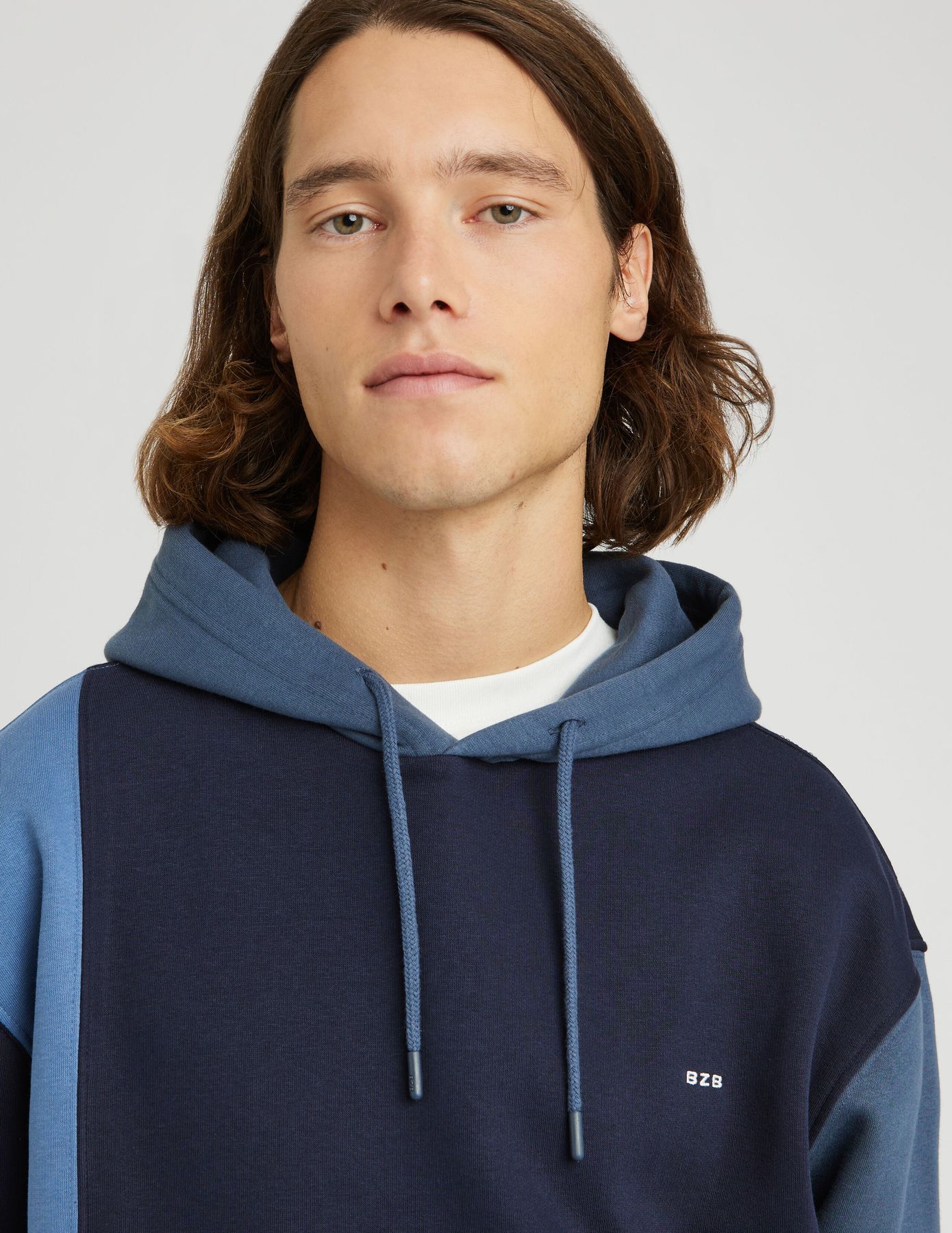 Sweat à capuche colorblock