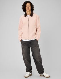 Veste zipp&eacute;e unie col velours