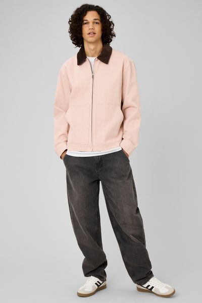 Veste zipp&eacute;e unie col velours