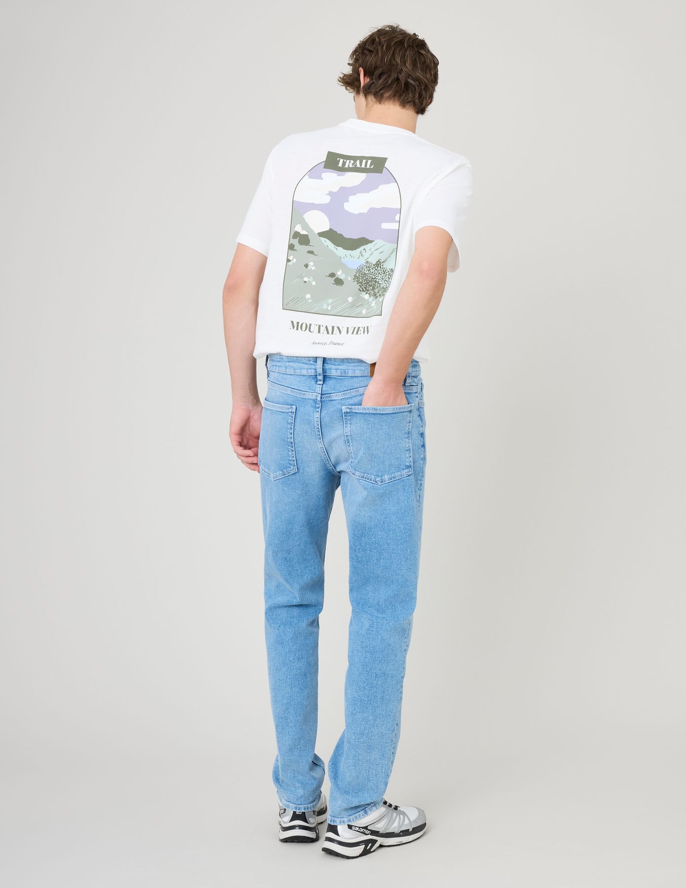 Jean slim triple stone