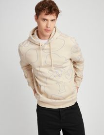 Sweat imprimé à capuche
