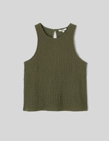 Débardeur avec tissu reliefé