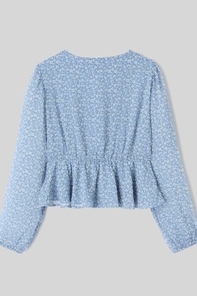 Blouse en voile imprimée