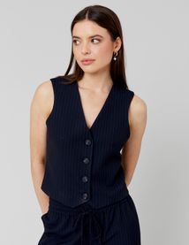 Gilet de costume rayé