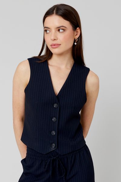 Gilet de costume rayé
