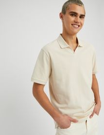 Polo matière fantaisie