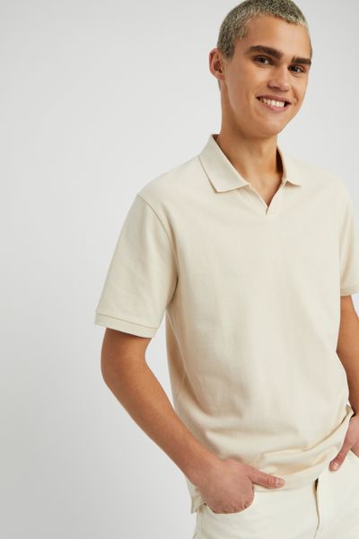 Polo matière fantaisie