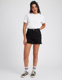 Short en jean raw cut
