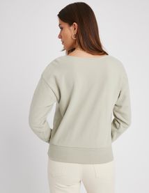 Sweat cache coeur devant/dos
