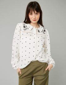 Blouse brodée