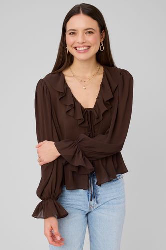 Blouse &agrave; volants