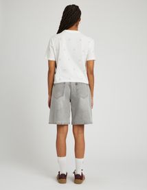 T-shirt brodé fleurs