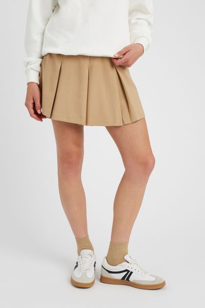 Jupe short à plis plats
