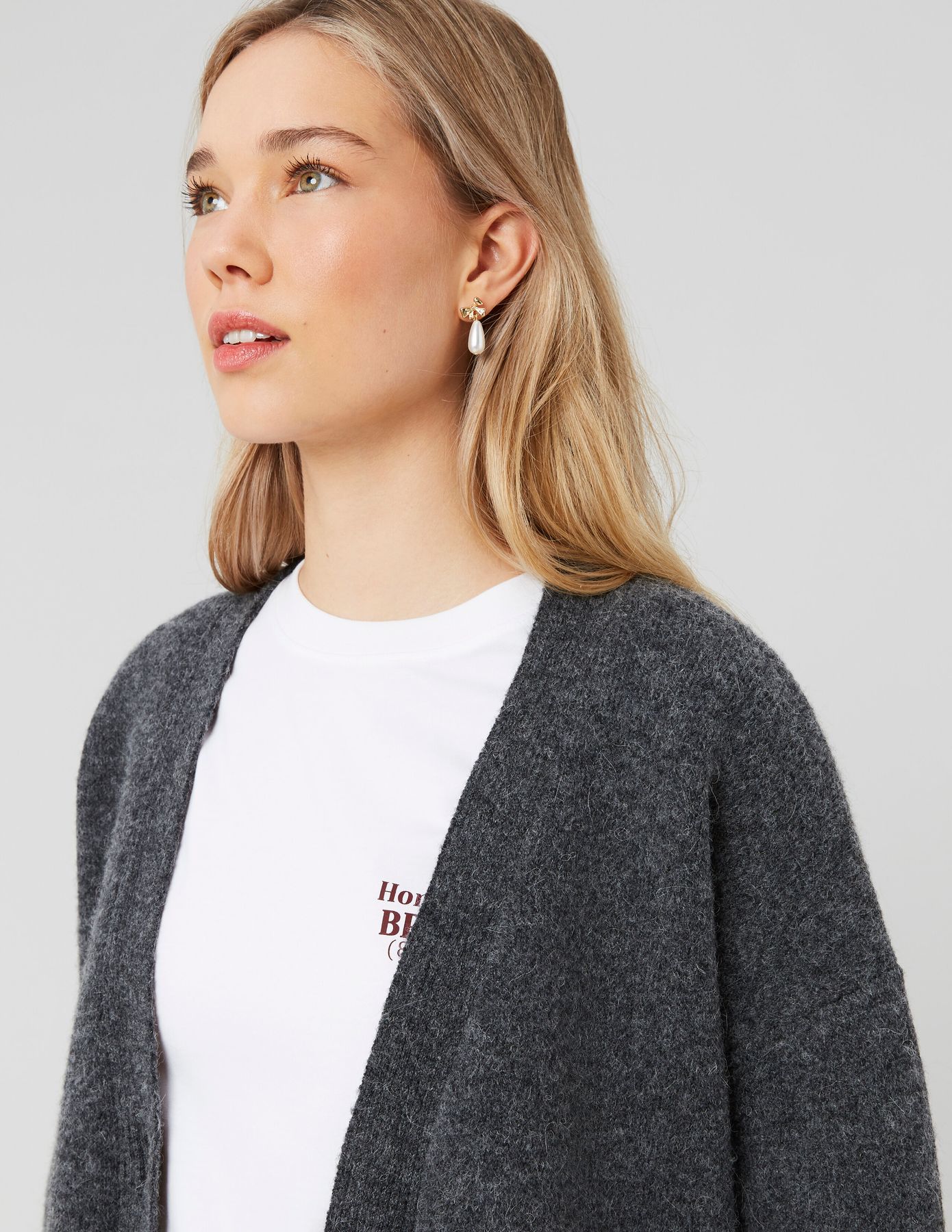Gilet long boutonné