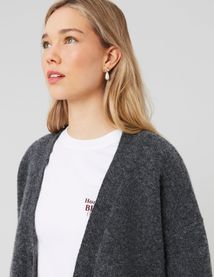 Gilet long boutonné